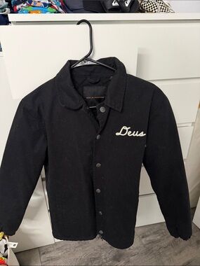 Men’s Deus ex machina Black Logo Coach Jacket